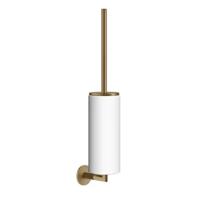 Ершик туалетный Gessi INGRANAGGIO 63819#726 цвет-белый/warm bronze brushed PVD