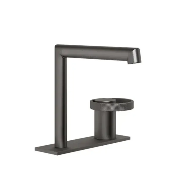 Смеситель Gessi ANELLO 63315#707 black metal brushed PVD