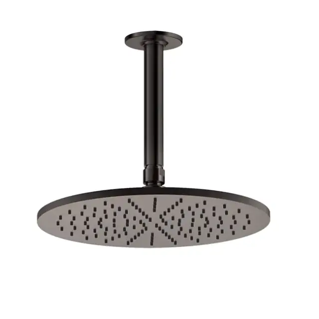 Верхний душ Gessi INCISO 58252#707 black metal brushed PVD