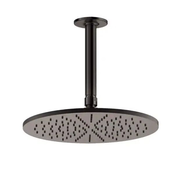 Верхний душ Gessi INCISO 58250#707 custom black metal brushed PVD