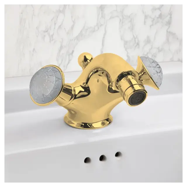 Смеситель для биде Oasis Venice 0VNCBT100100001OR золото, ручки - муранское стекло