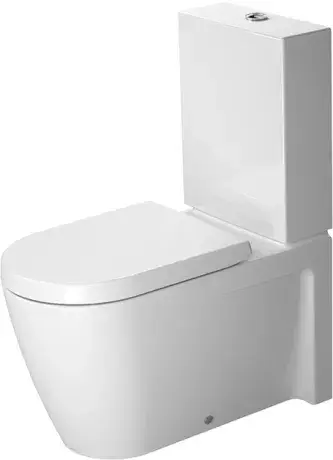 Унитаз Duravit Philippe Starck 2 new 21290900001+0933000005+0063390000 белый, покрытие - WonderGliss / хром