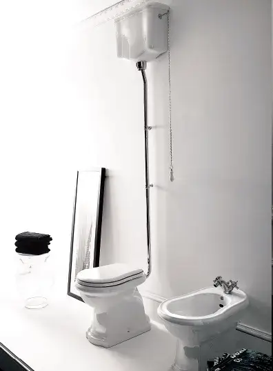 Унитаз Kerasan Retro 101101 + 108001 + 750193 + 750293 + 108640 белый/бронза