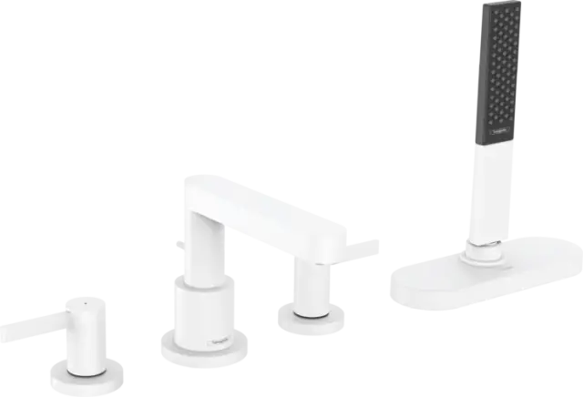 Смеситель для ванны HANSGROHE FINORIS 76444700 матовый белый