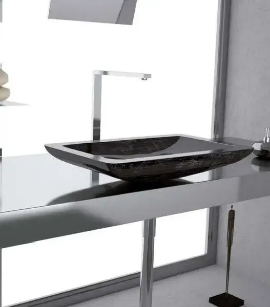 Раковина Glass Design Alumix vogue ALUVOA05 alumix, цвет - белый/серебро