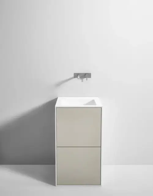 Комплект мебели с раковиной Rexa Unico 03UC26401 Glacier White, Clay