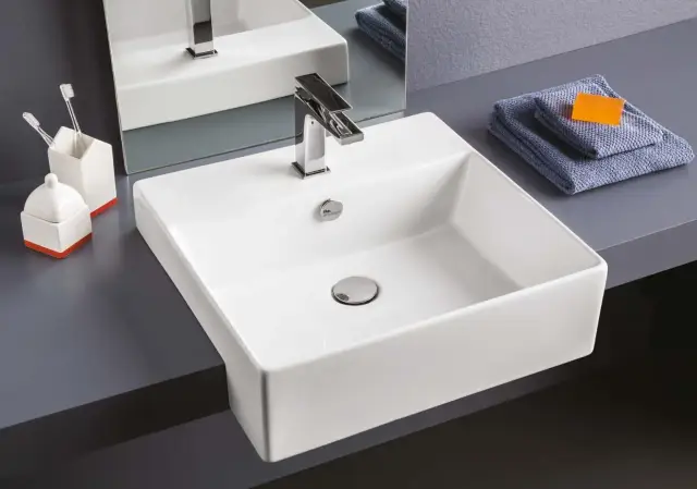 Раковина Art Ceram QUADRO 50 QUL004.01;00 белый блестящий