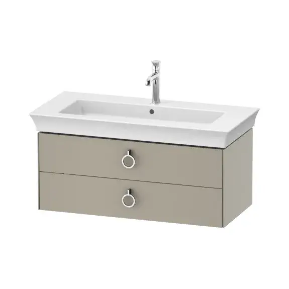 Комплект мебели с раковиной Duravit White Tulip WT435206060+2363100000+UV986307777 taupe satin matt