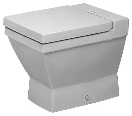 Унитаз Duravit 2nd Floor 01100900001+0068990000 белый, покрытие - WonderGliss, петли - сталь нержавеющая