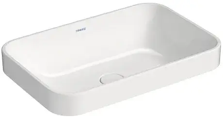 Раковина Duravit HAPPY D.2 PLUS 2359606100 цвет внутри - белый, снаружи - антрацит матовый
