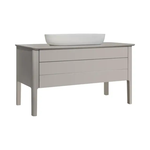 Комплект мебели с раковиной Duravit Luv LU956603939+0379800000+LU946601717 nordik white matt