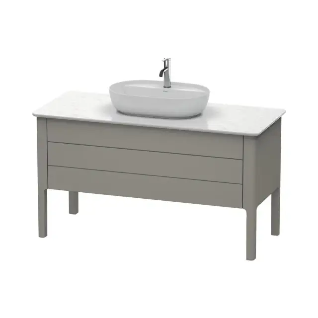 Комплект мебели с раковиной Duravit Luv LU956609292+0379802300+LU946603333 stone grey