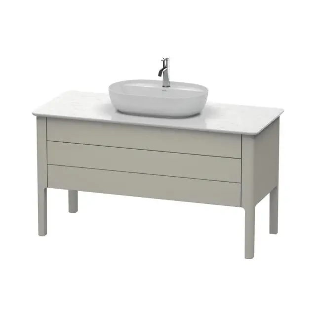 Комплект мебели с раковиной Duravit Luv LU956606060+0380602100+LU946602525 taupe matt