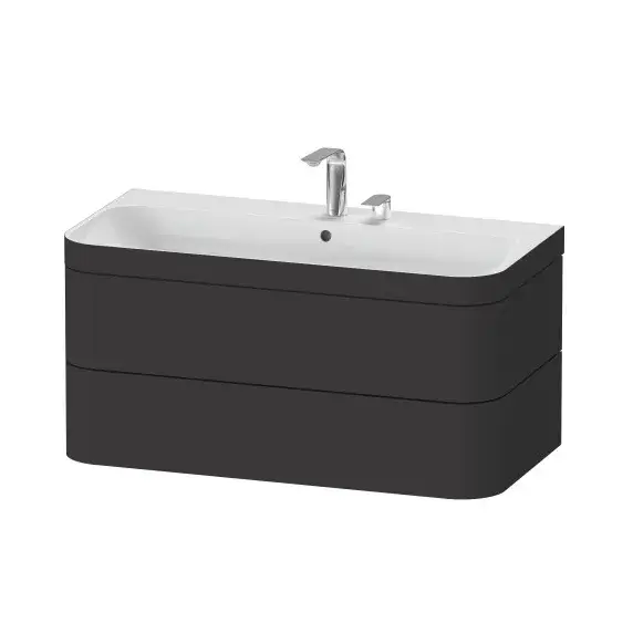 Комплект мебели с раковиной Duravit HAPPY D.2 PLUS HP4638O80800E00 Graphite Supermatt-80