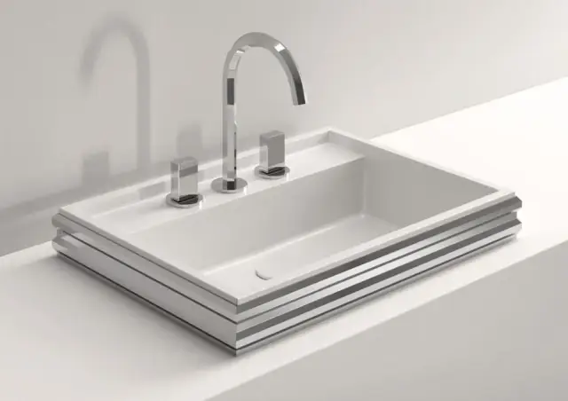 Раковина Milldue Zurigo 63 9227 белый/хром