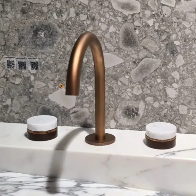 Смеситель для раковины Stella MACARONS MC00021PV11 PVD RAME SATINATO