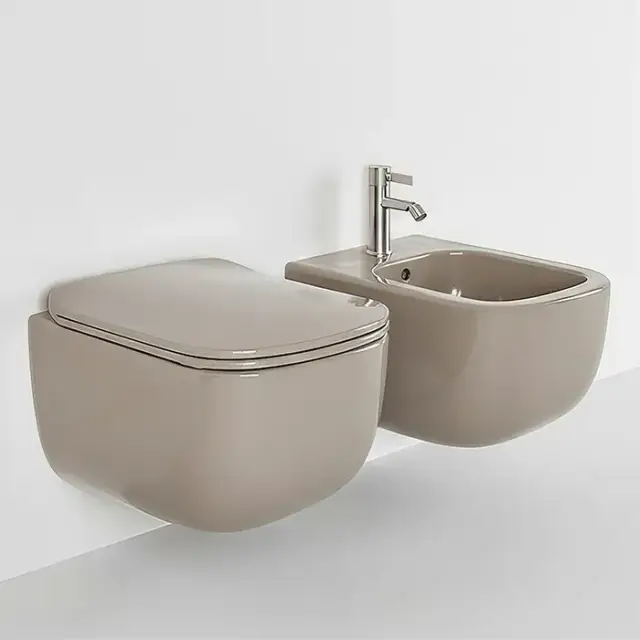 Комплект: унитаз подвесной RIMLESS+биде подвесное Cielo ERA