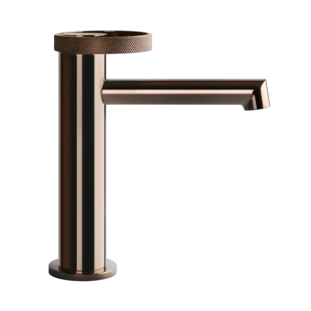 Смеситель для раковины Gessi ANELLO 63301#030 медь PVD