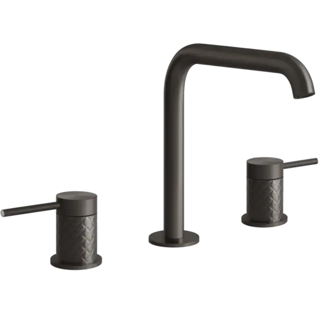 Смеситель для раковины Gessi INTRECCIO 54112#707 цвет-Black Metal Brushed PVD