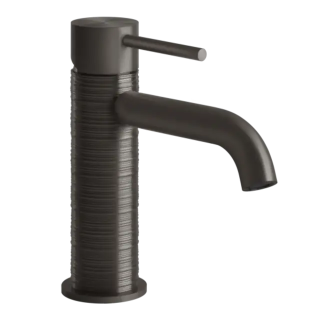 Смеситель для раковины Gessi TRAME 54302#707 цвет-Black Metal Brushed PVD