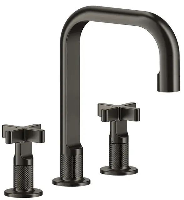 Смеситель для раковины Gessi INCISO 58114#707 цвет-Black Metal Brushed PVD