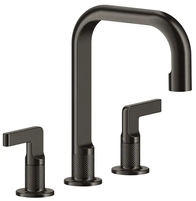 Смеситель для раковины Gessi INCISO 58014#707 цвет-Black Metal Brushed PVD