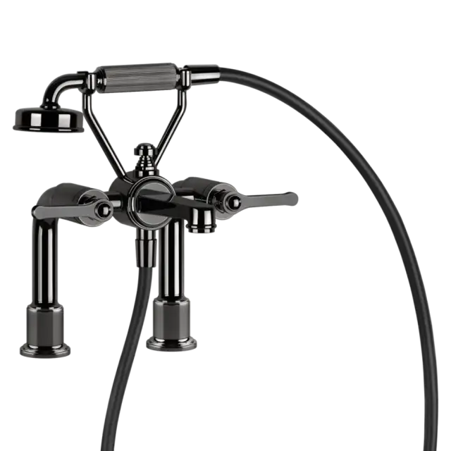 Смеситель для ванны Gessi VENTI20 65115#706 Black Metal PVD