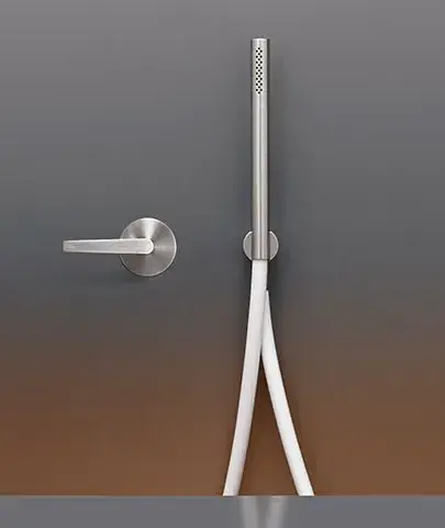 Смеситель для душа CEA Flag FLG20WS СТАЛЬ SATIN/шланг силикон WHITE