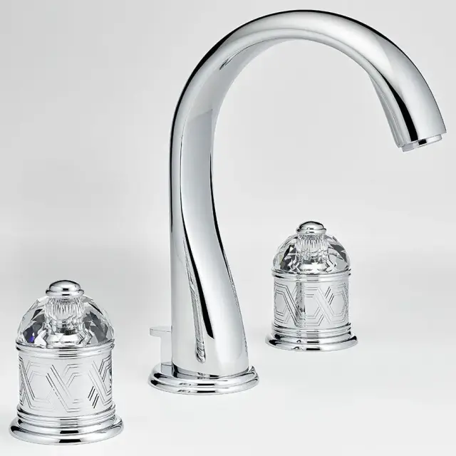 Смеситель для раковины THG Duomo Cristal U4F.A02.151 хром