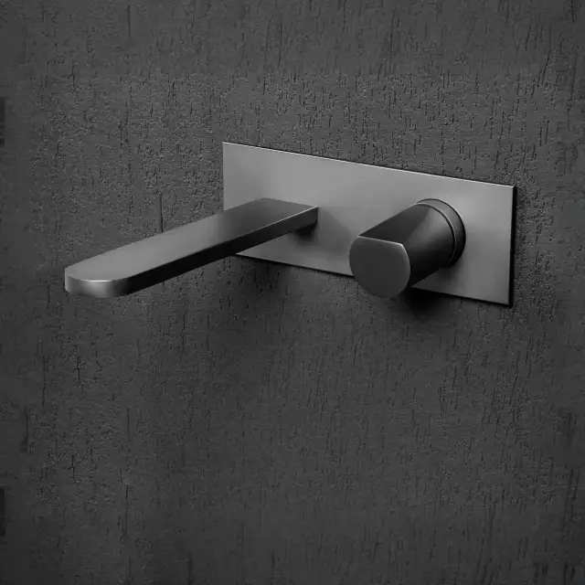 Смеситель для раковины Antonio Lupi Indigo ND200.GR+ND201IN.GR цвет-Grafite