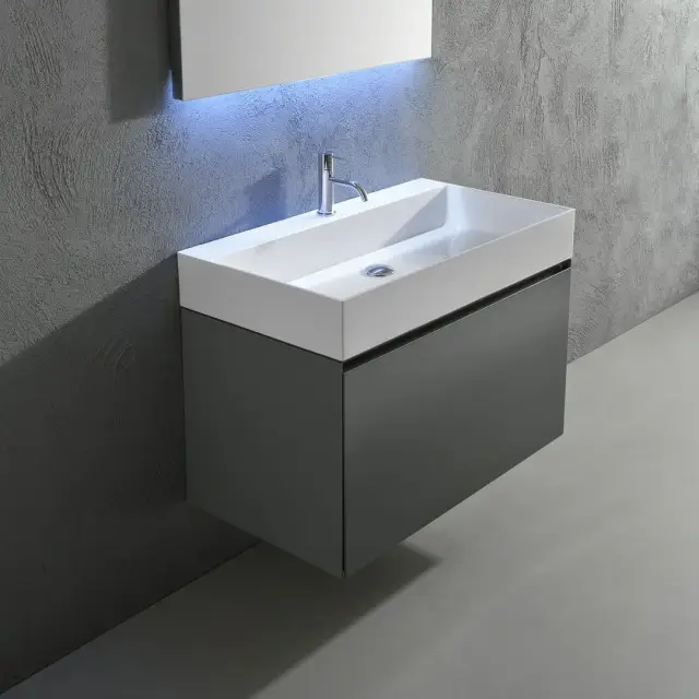 Комплект мебели с раковиной Antonio Lupi GESTO GESTOMOOD54+GESTO12454 CRETA GOFFRATO-516/FLUMOOD белый