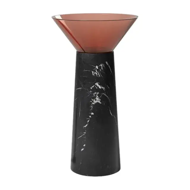 Раковина Antonio Lupi ALBUME ALBUME11+ALBUME21 пьедестал-MARMO NERO MARQUINIA