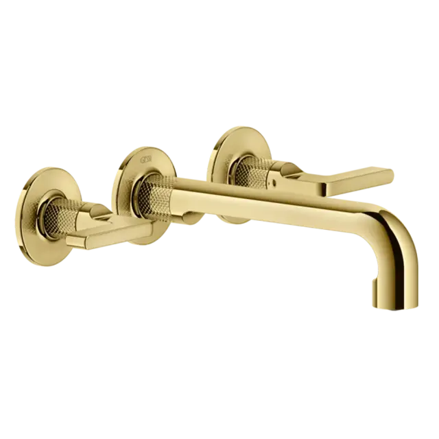 Смеситель для раковины Gessi INCISO 58090#246 золото PVD