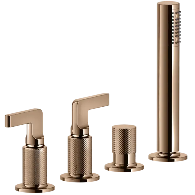 Смеситель для ванны Gessi INCISO 58043#030 Медный PVD