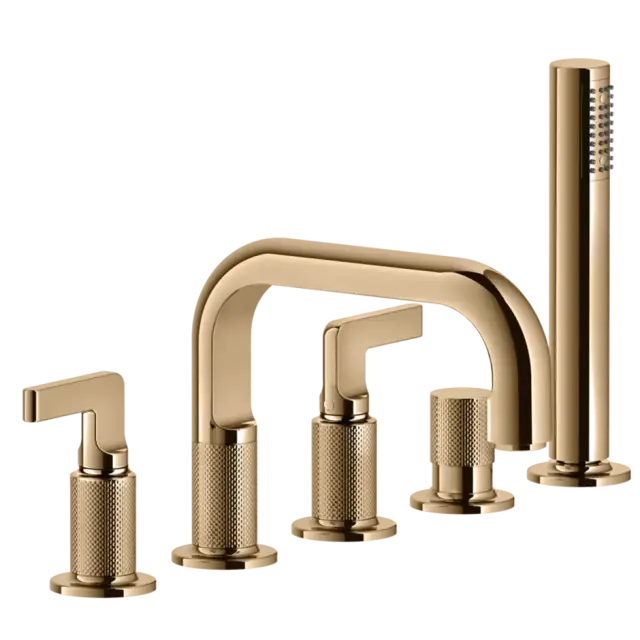 Смеситель для ванны Gessi INCISO 58040#735 Warm Bronze PVD