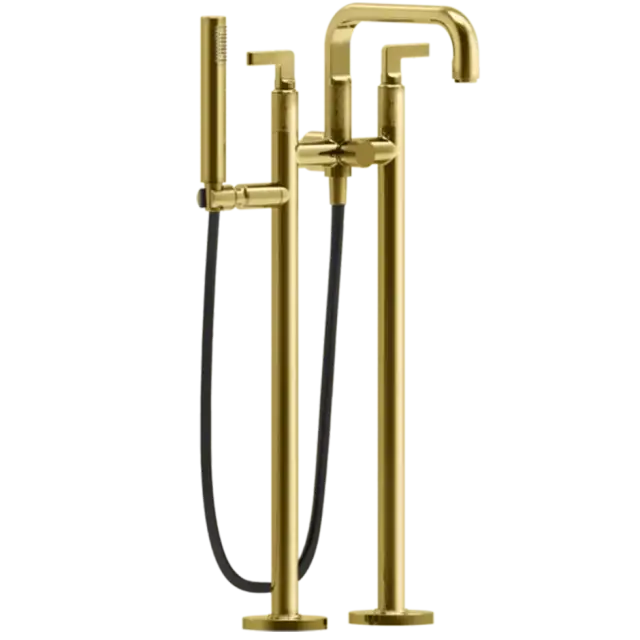 Смеситель для ванны Gessi INCISO 58029#246 золото PVD