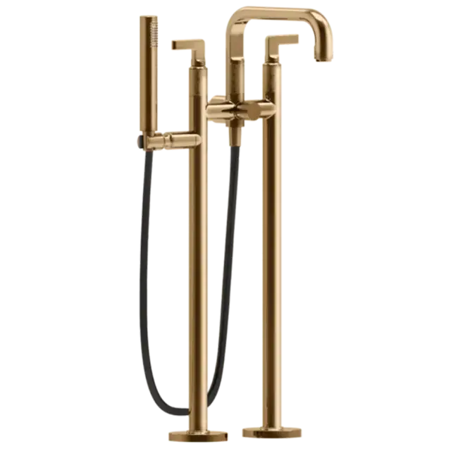 Смеситель для ванны Gessi INCISO 58029#735 Warm Bronze PVD