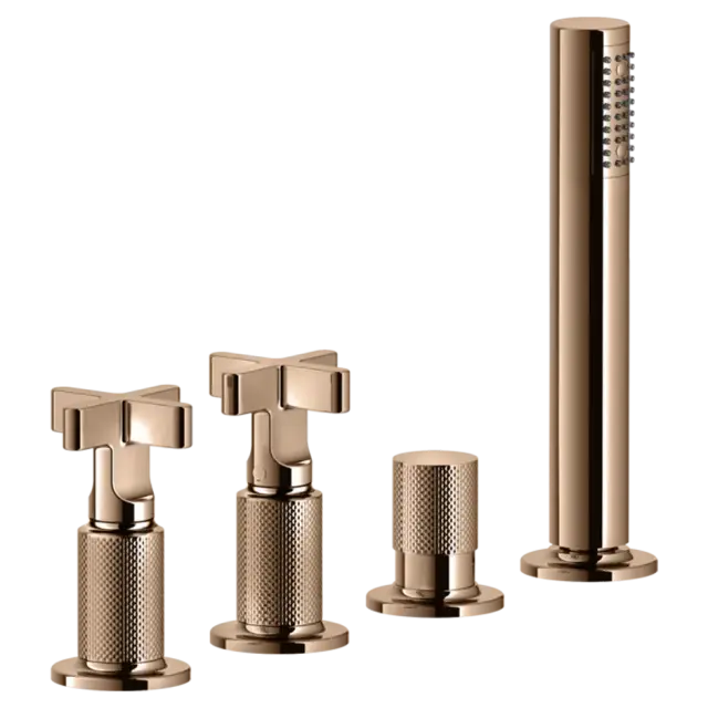 Смеситель для ванны Gessi INCISO 58143#030 Медный PVD
