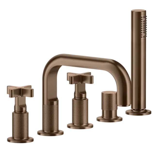 Смеситель для ванны Gessi INCISO 58140#708 браш.Медный PVD