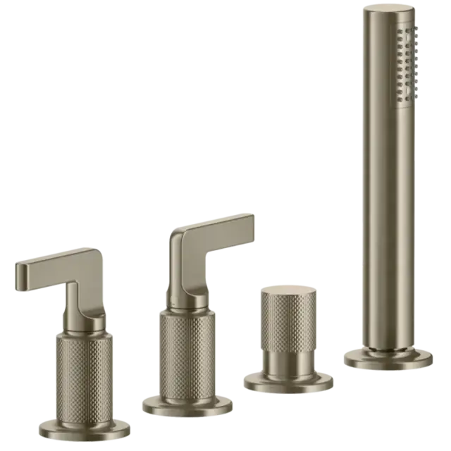 Смеситель для ванны Gessi INCISO 58043#149 FINOX BRUSHED NICKEL