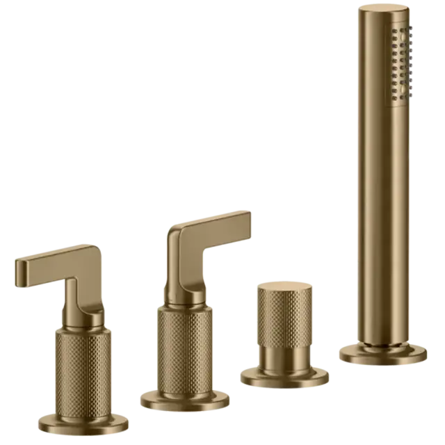 Смеситель для ванны Gessi INCISO 58043#726 Warm Bronze Brushed PVD
