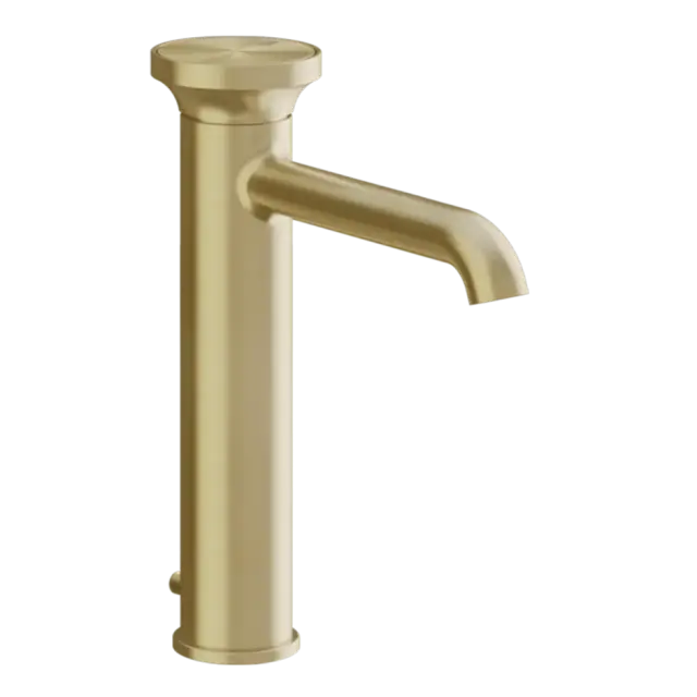 Смеситель для раковины Gessi ORIGINI 66005#727 цвет-браш.латунь PVD