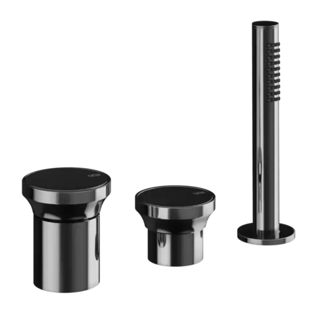 Смеситель для ванны Gessi ORIGINI 66043#706 Black Metal PVD