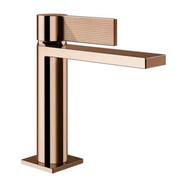 Смеситель для раковины Gessi INVERSO RIGATO 73551#030 цвет-Медный PVD