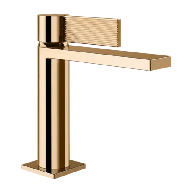Смеситель для раковины Gessi INVERSO RIGATO 73551#735 цвет-Warm Bronze PVD