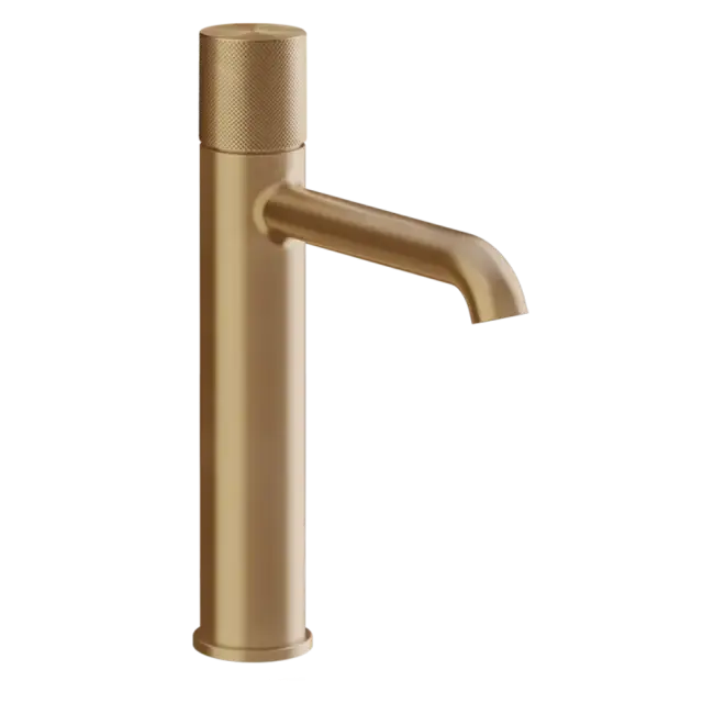 Смеситель для раковины Gessi HABITO DIAMANTATO 70606#726 цвет-Warm Bronze Brushed PVD