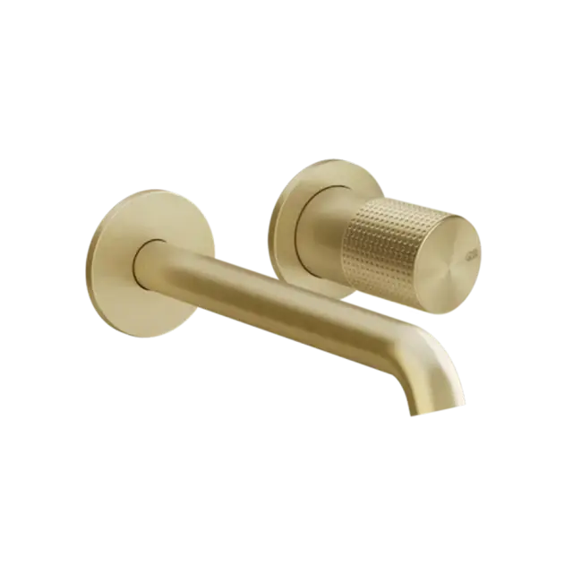 Смеситель для раковины Gessi HABITO CESELLO 70488#727 цвет-браш.латунь PVD