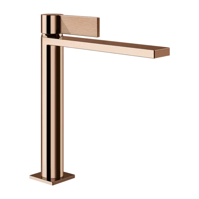 Смеситель для раковины Gessi INVERSO RIGATO 73555#030 цвет-Медный PVD