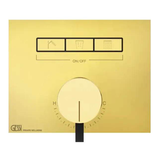 Смеситель для душа Gessi HI-FI MIXER 63081#246 золото PVD