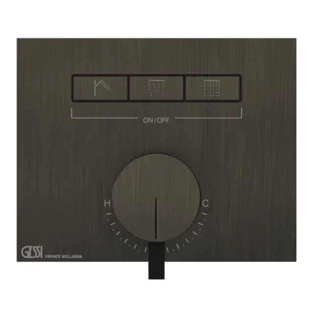 Смеситель для душа Gessi HI-FI MIXER 63081#187 состарен.бронза